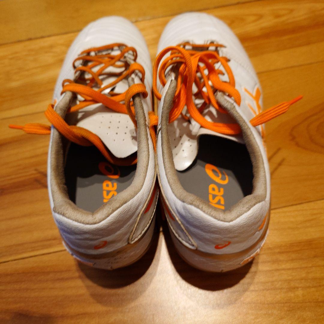 ASICS サッカー スパイク 23.5 DS LIGHT ホワイト/オレンジ