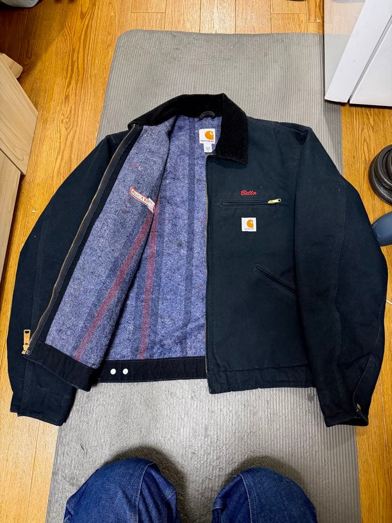 Carhartt デトロイトジャケット　USA製　M ブラック　J001-BLK