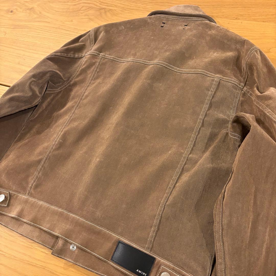 AMIRI アミリLOCKED MA TRUCKER ジャケットブラウン