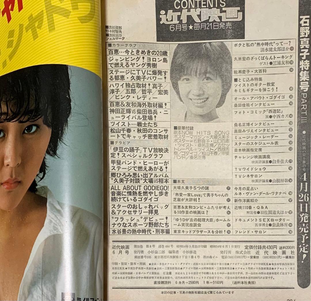 近代映画 1979(昭和54)年6月号 本誌