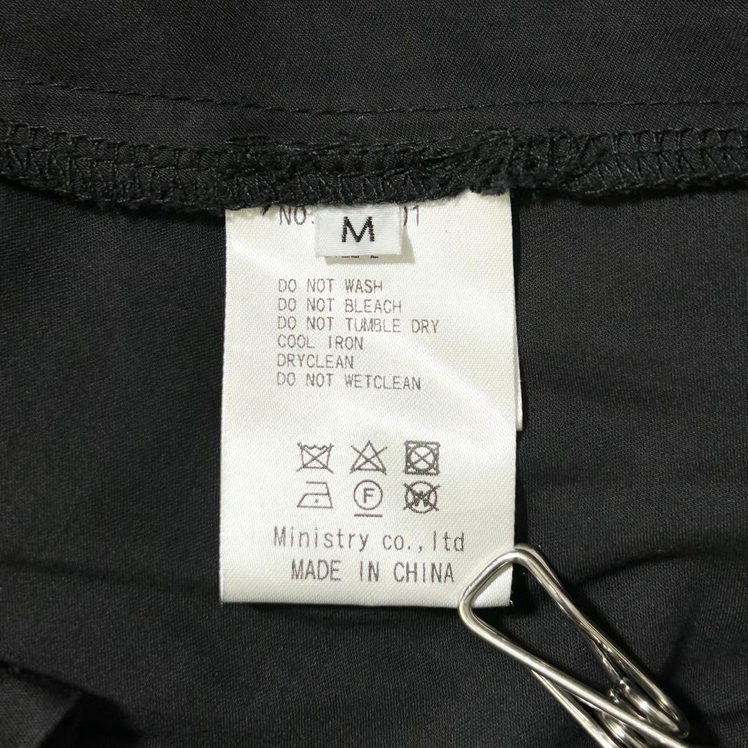 3211y美品 キャンディストリッパー ティアードシャツワンピース 黒 M