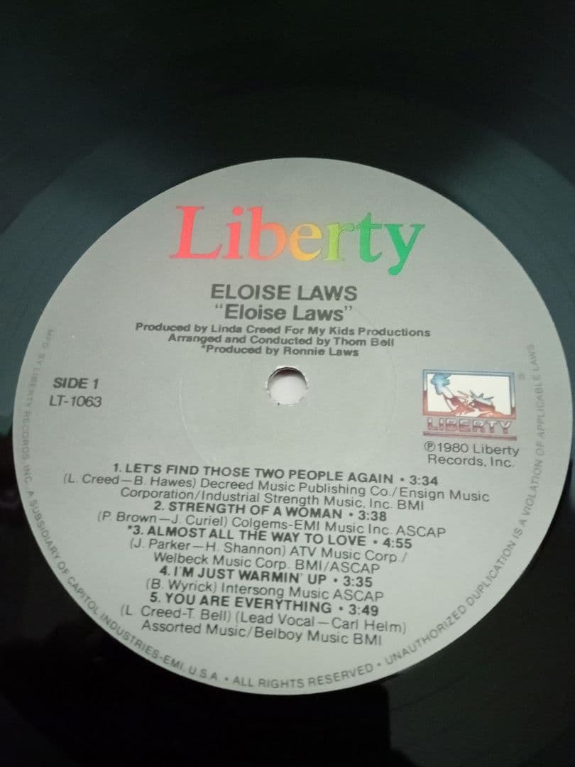 Eloise Laws　フリーソウル　レアグルーヴ　soul ノーザンソウル