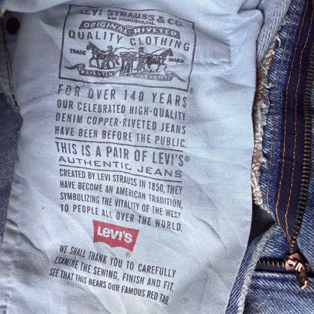 90s USA製 Levis リーバイス505 ヴィンテージブルーデニム W34