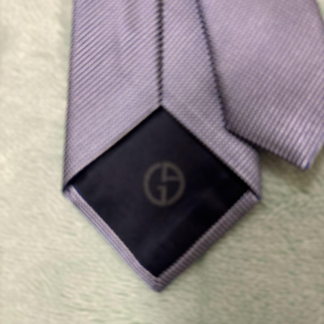 新品　GIORGIO ARMANI イタリア製ネクタイ　 BLUE色
