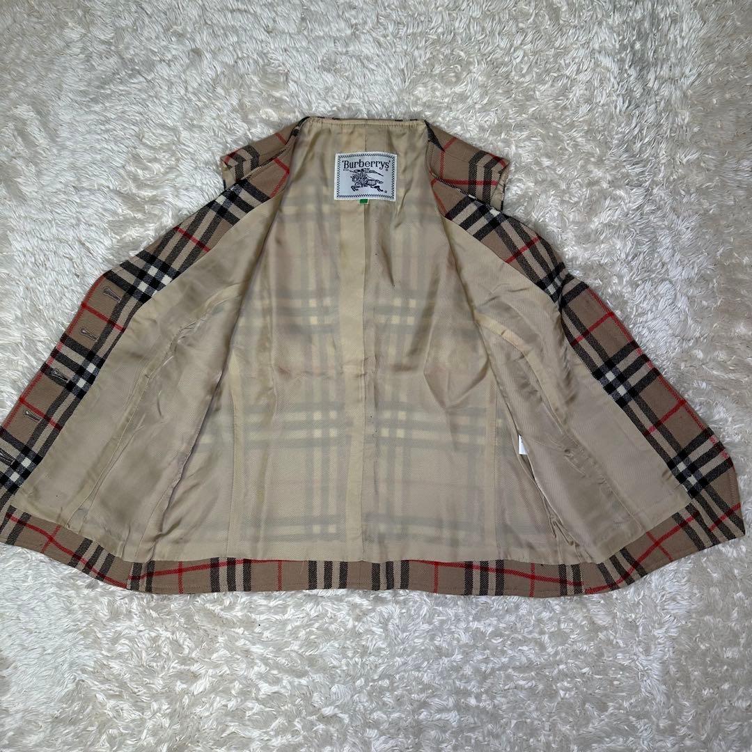 ✨美品✨ Burberrys ノバチェック ウールベスト ブラウン ヴィンテージ