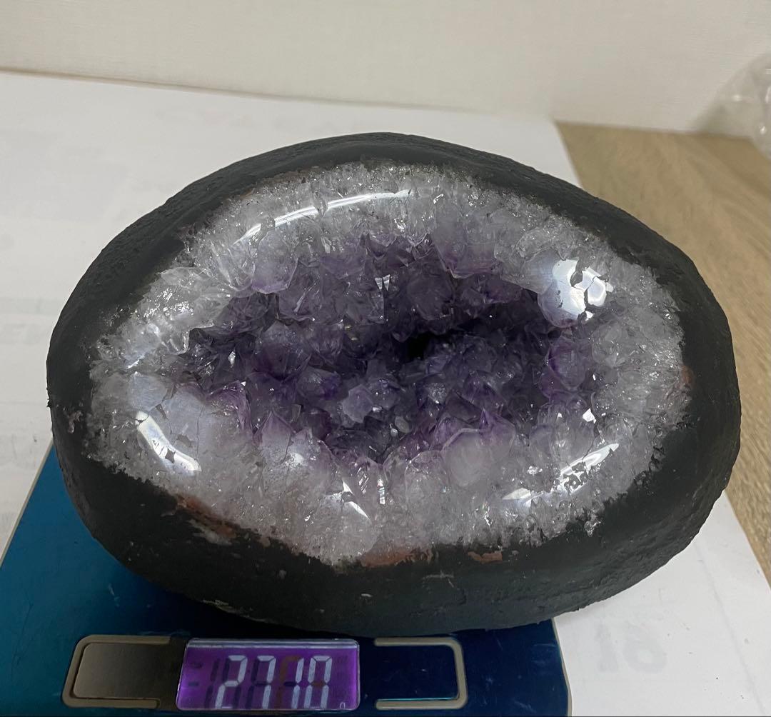 アメジストドーム マネーボックス 水晶 クリスタル 浄化 約2.7キロ ジオード