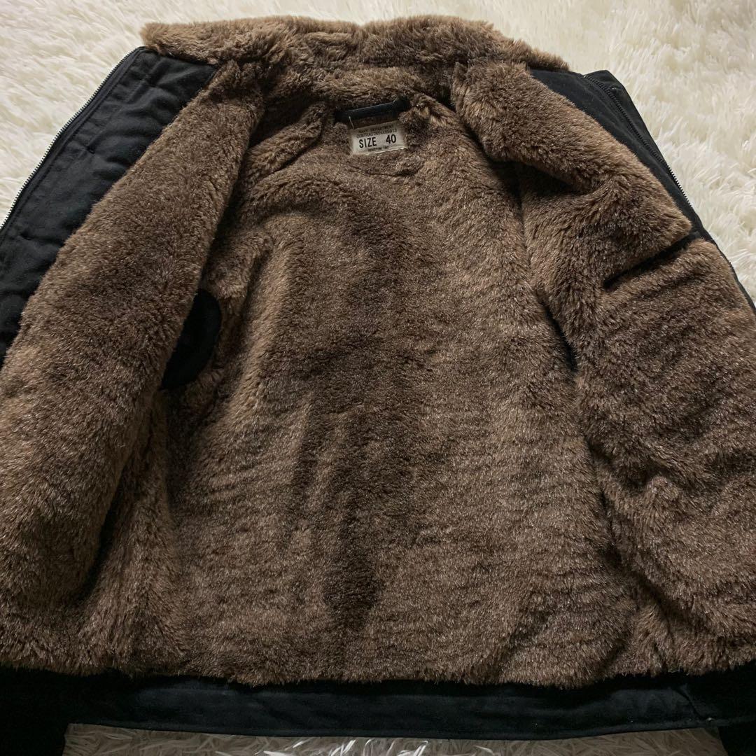 美品■HOUSTON デッキジャケット N-1 ブラック 40