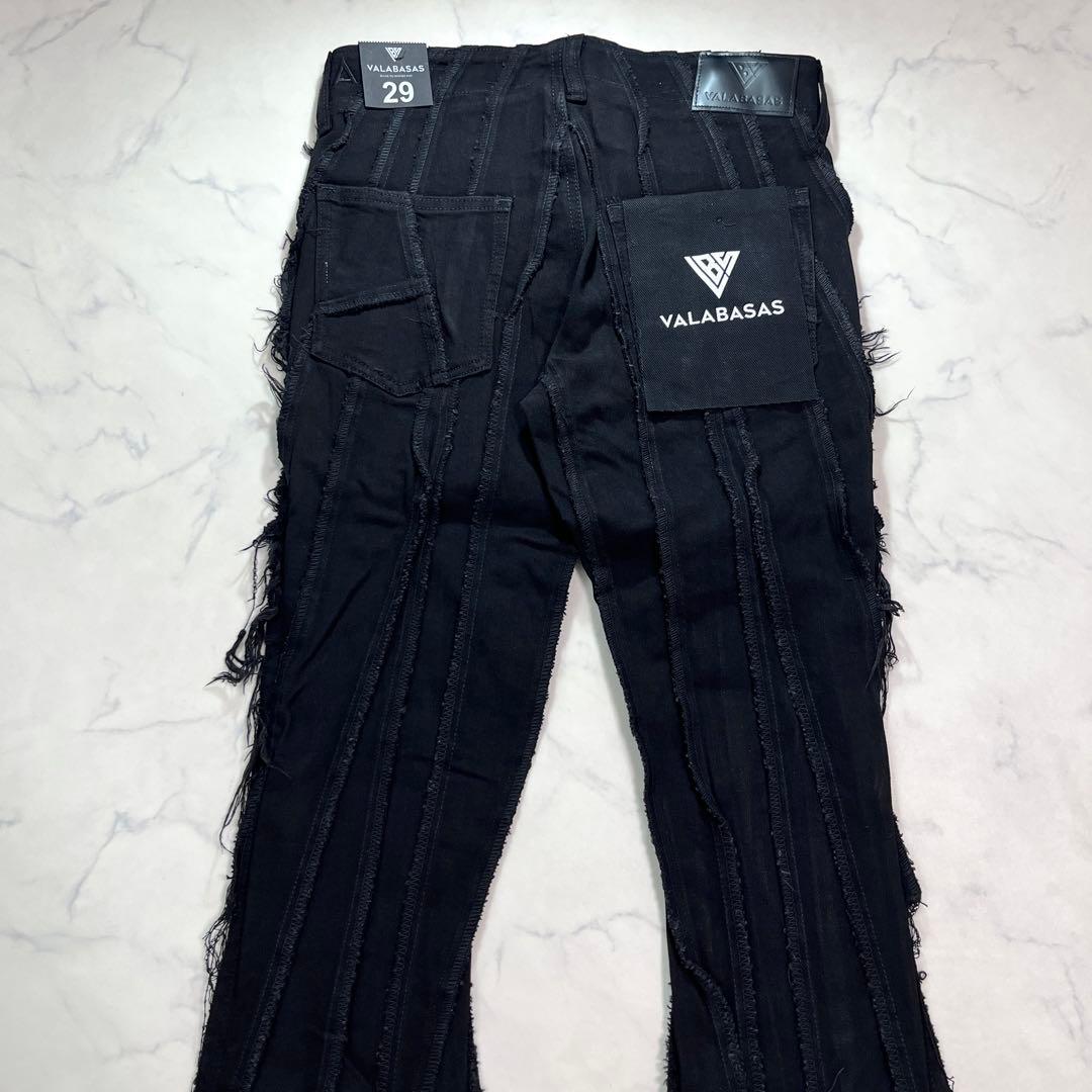 新品未使用 valabasasバラバサス フリンジクラッシュスキニーフレア 29