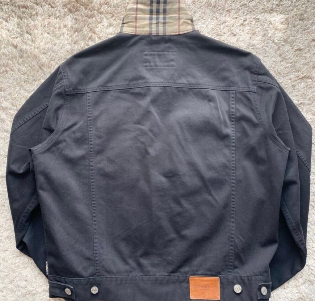 極美品✨希少モデル バーバリーロンドン デニムジャケット ノバチェック Lサイズ