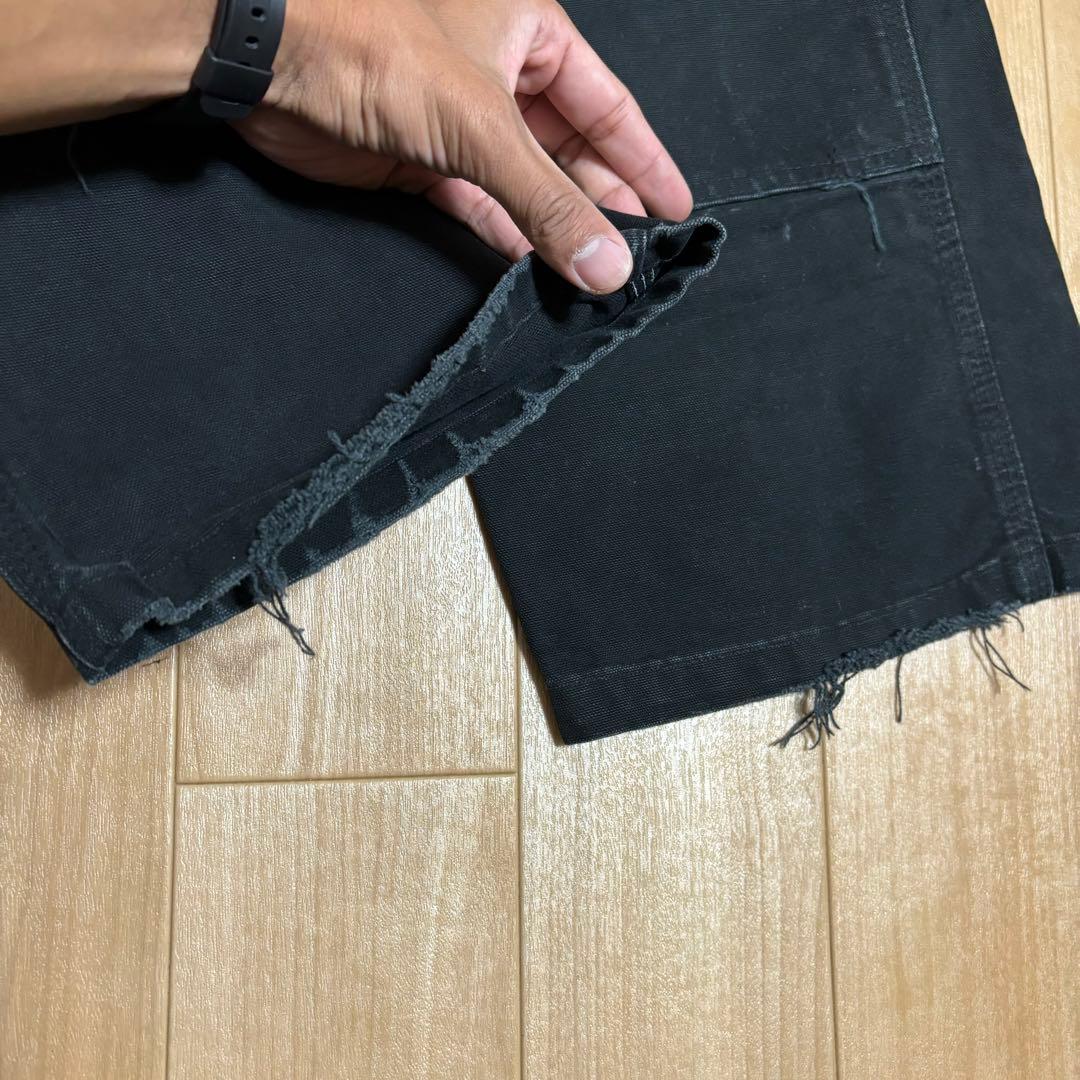 専用usa製 carhartt 黒 ダブルニー ブラック ダックパンツ