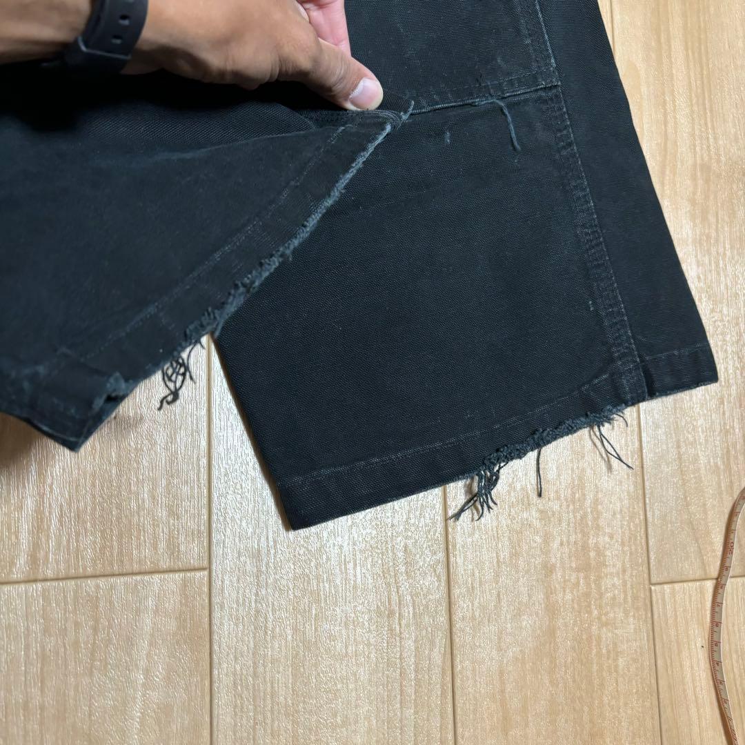 専用usa製 carhartt 黒 ダブルニー ブラック ダックパンツ