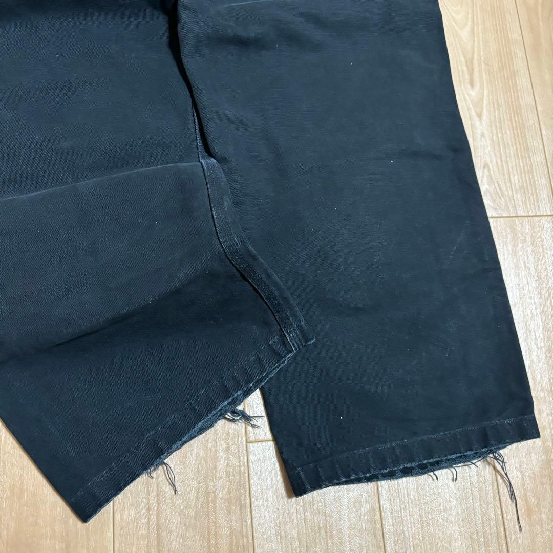 専用usa製 carhartt 黒 ダブルニー ブラック ダックパンツ