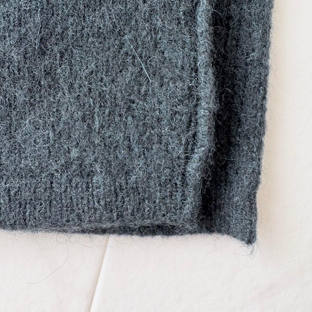 極美品✨《ハウスオブロータス》ヤク100% マキシ丈ニットワンピース 深緑