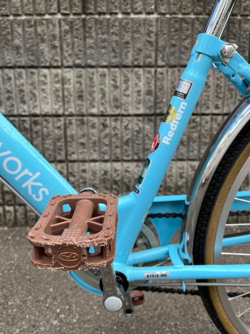 自転車　26インチ　ライトブルー　中古【引取限定】