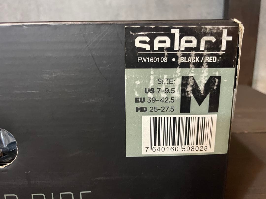 NOW スノーボード ビンディング Select M ブラック/レッド