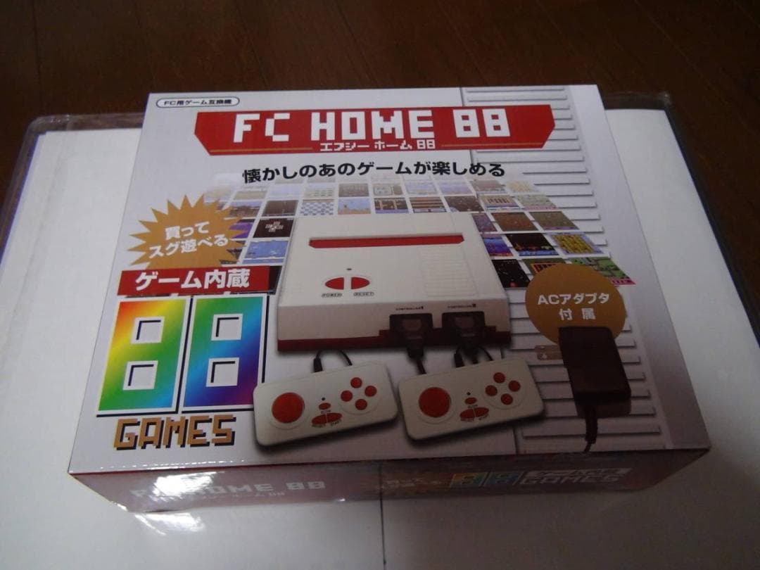 ファミコン８８種類のゲーム機が内蔵、新品箱入り！。