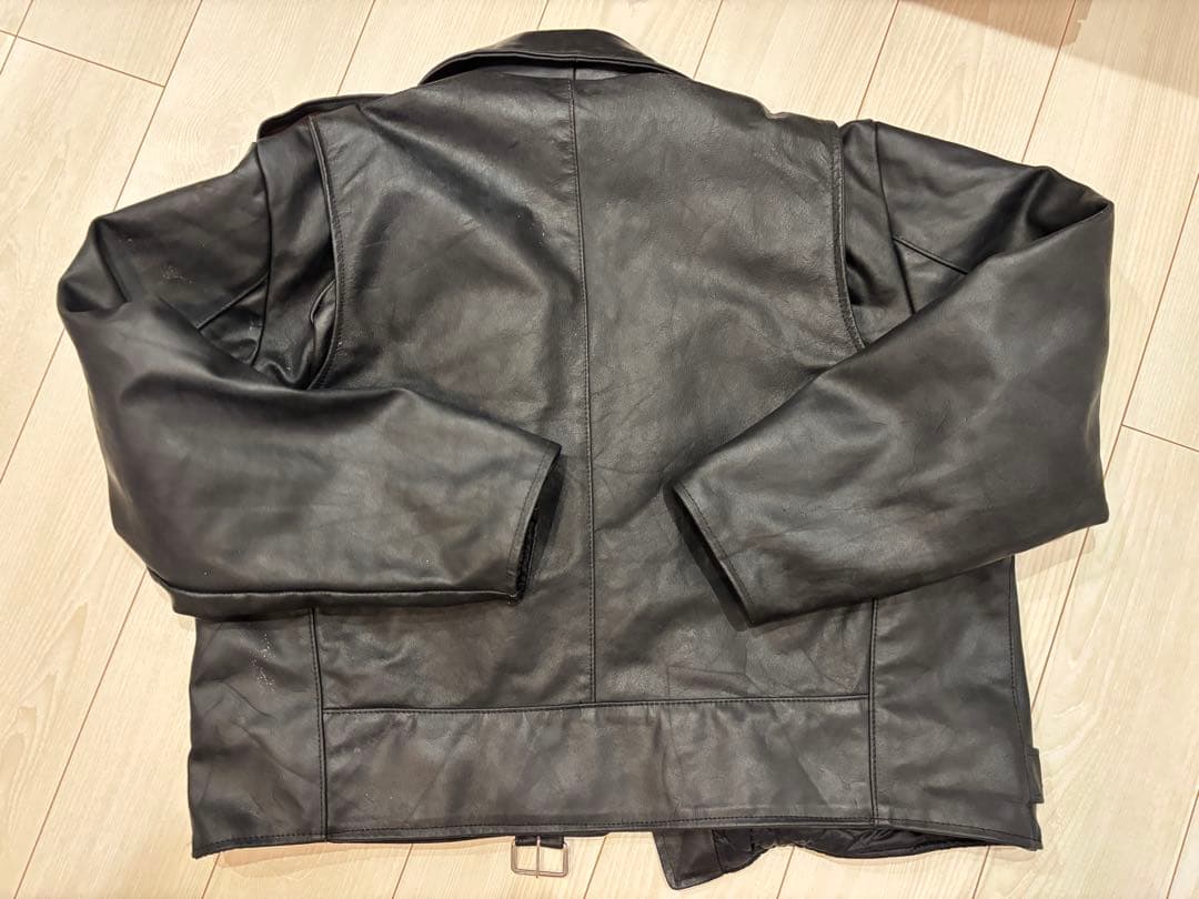 休*k様 USA製　70s Sears ダブルライダース ジャケット　ブラック