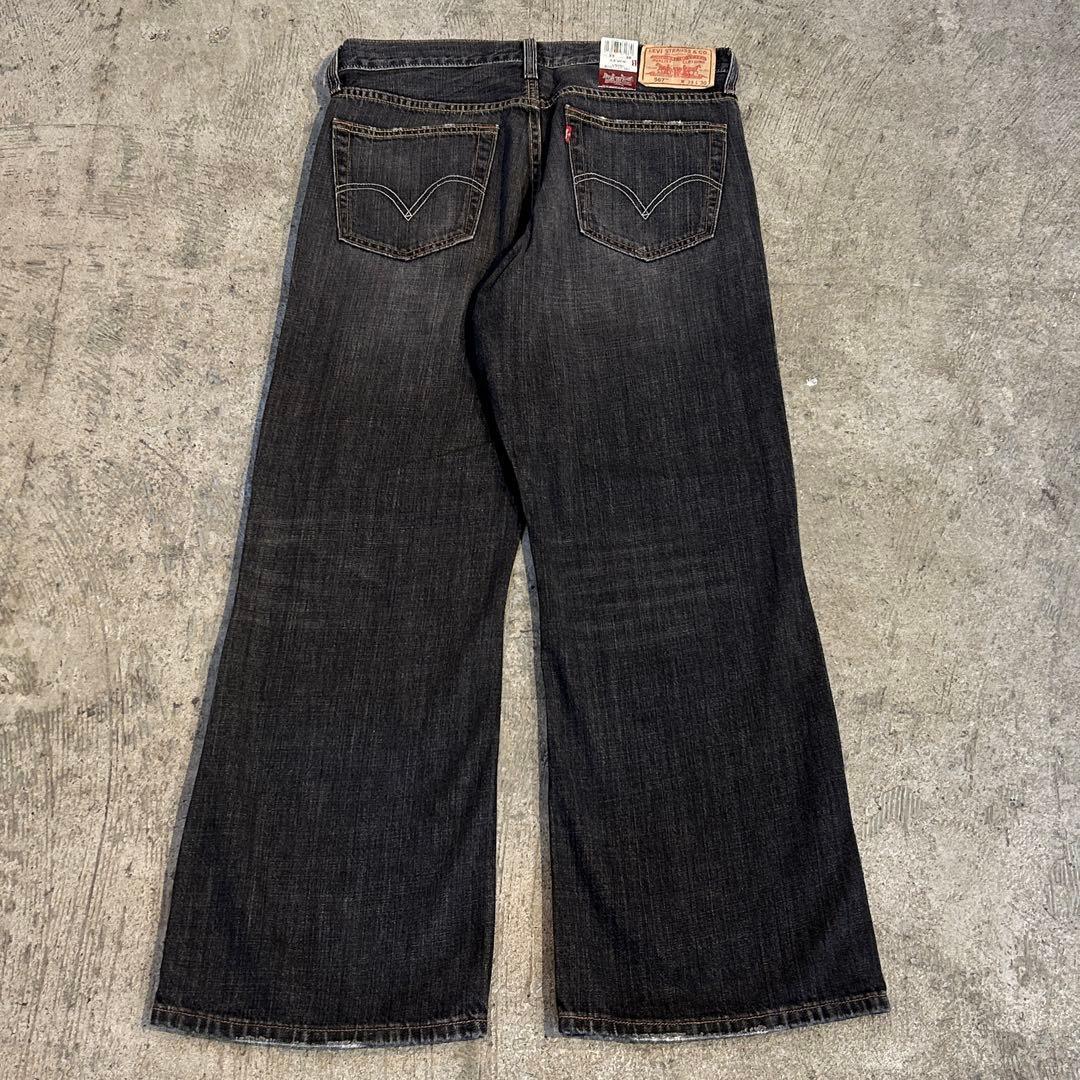 デッドストック Levi's 567 リーバイス デニム パンツ 黒 33x30
