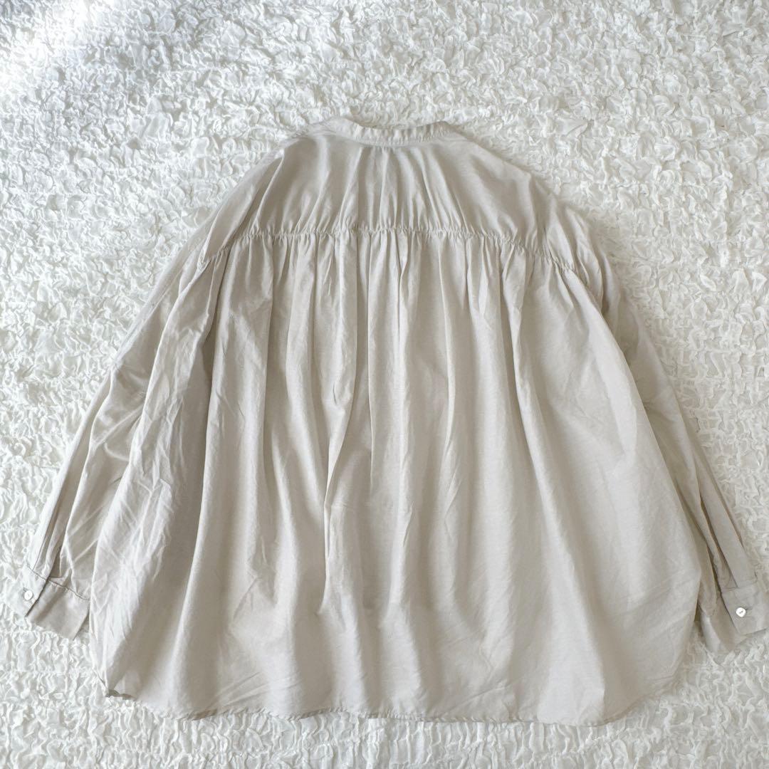 mizuiroind ミズイロインド バックギャザー シャツ ブラウス