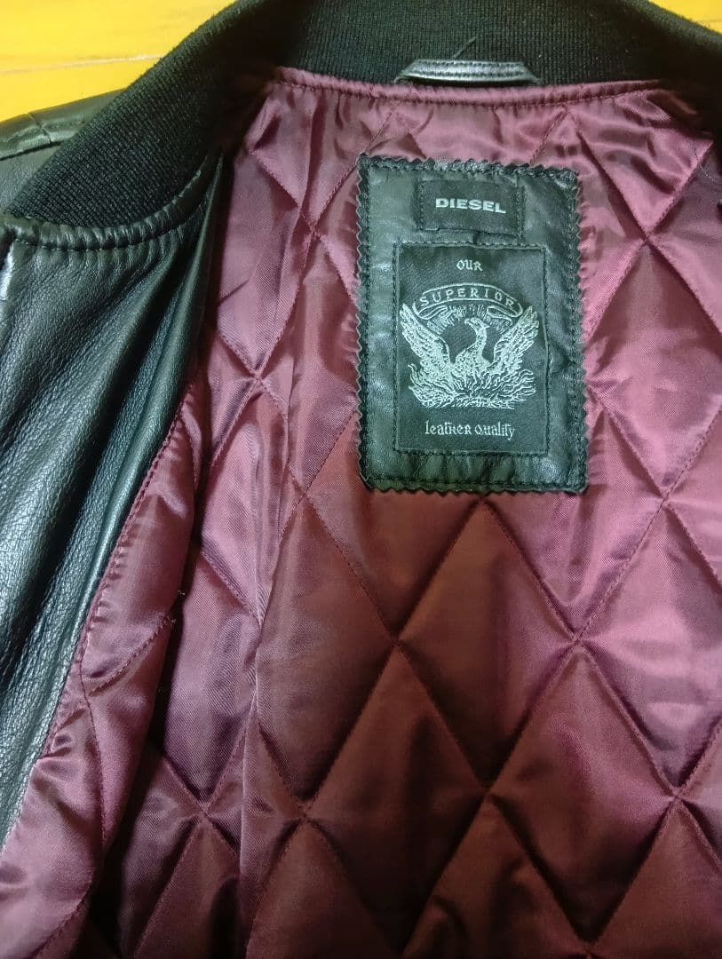 DIESEL レザー ライダース ジャケット 黒 Ｓ