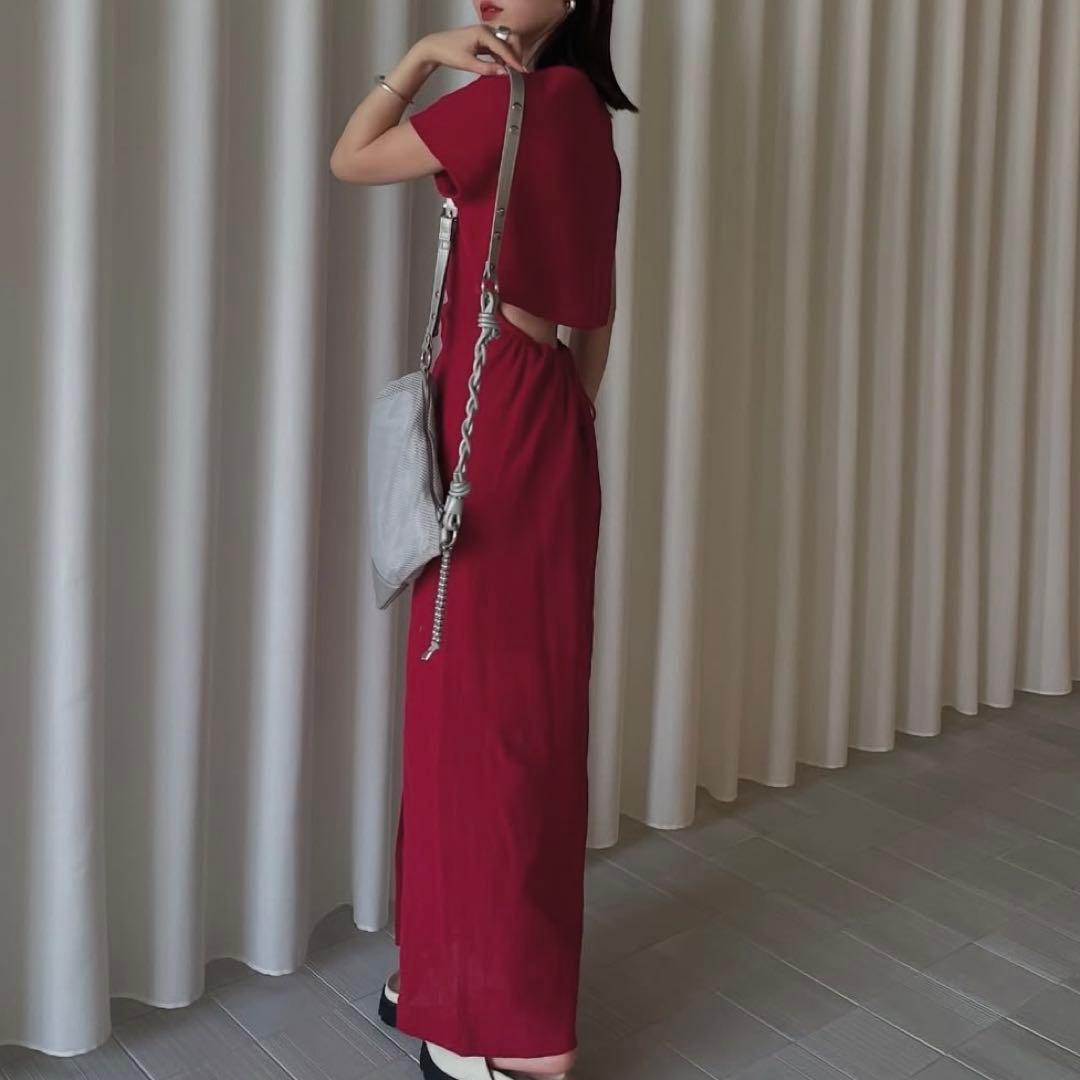 2025 アメリ MEDI 2WAY COTTON MESH DRESS