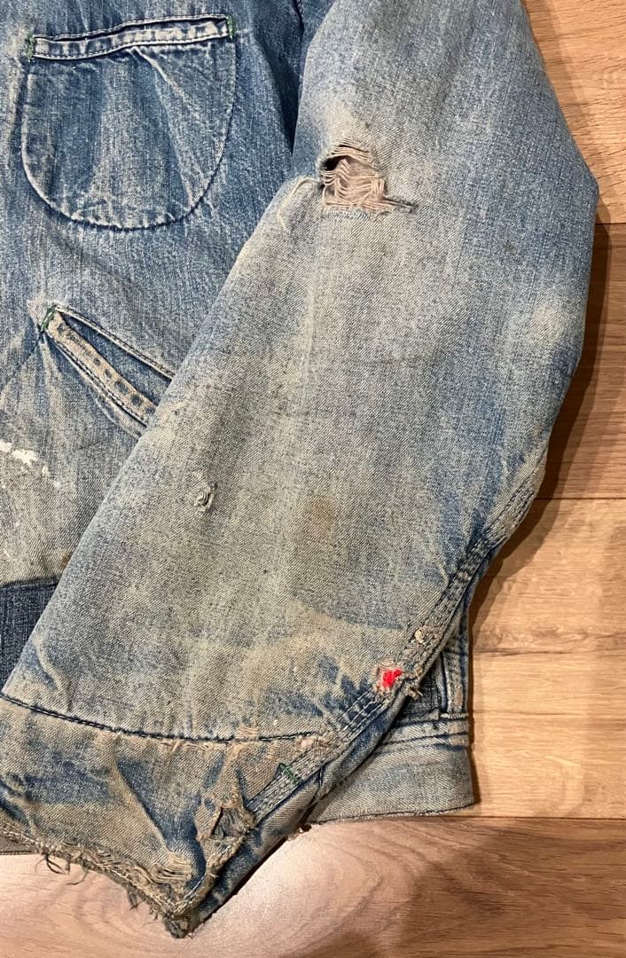 T*O様 【芸術品】Oshkosh 80s デニムジャケット USA製 襤褸