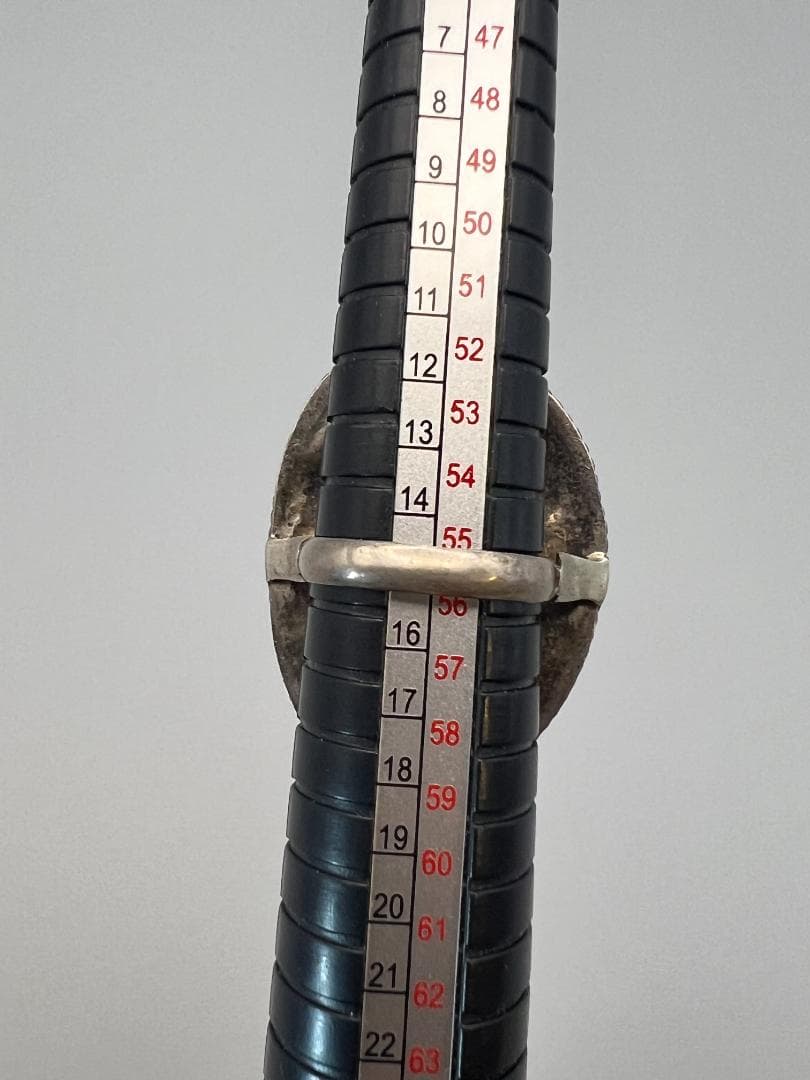 侘助◎　銀製　リング　マンモス　指輪　レディース　15号　重量約25g