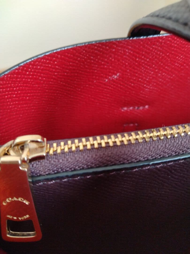 COACH モーリーブラック レザートートバッグ　ショルダーバッグ