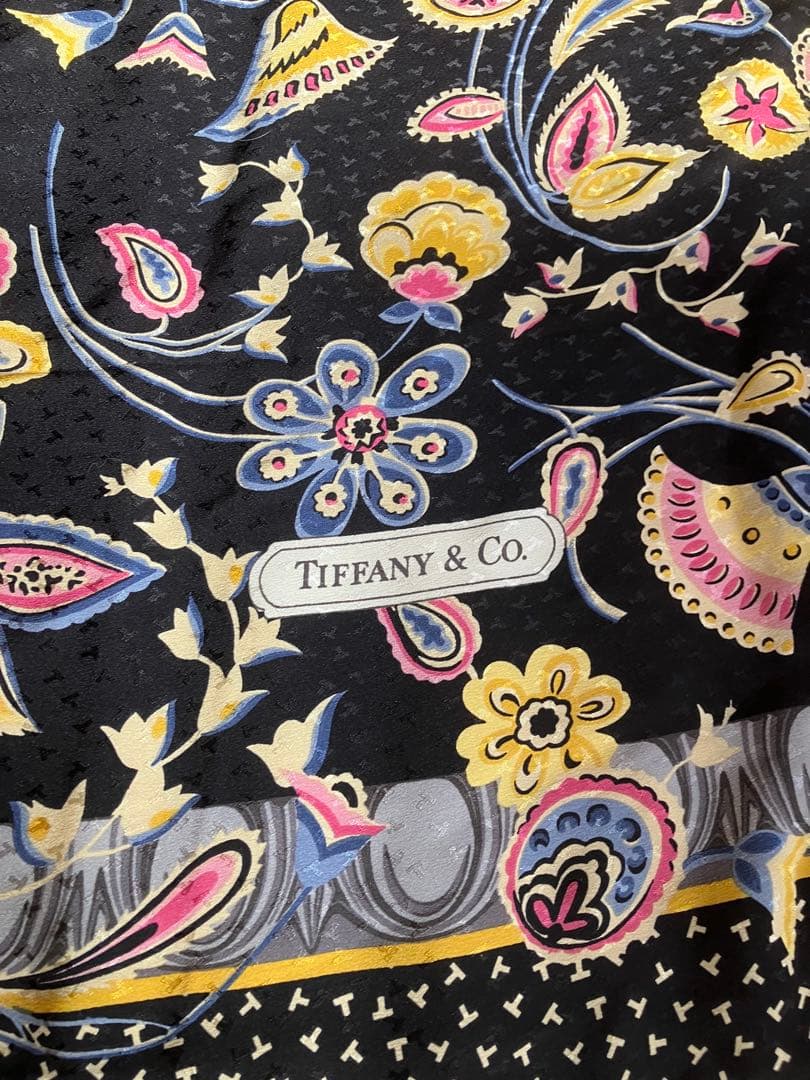 Tiffany & Co. 花柄シルクスカーフ