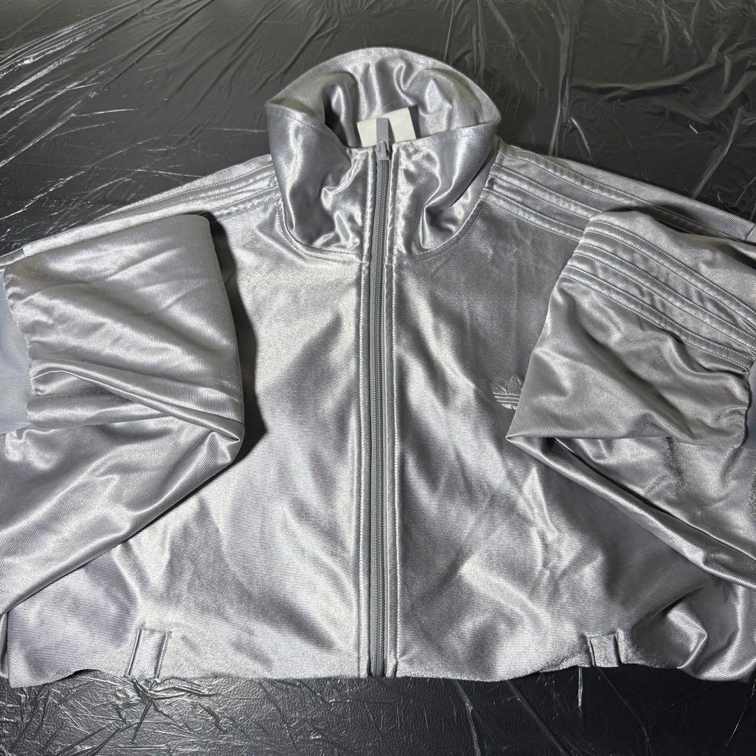 ADIDAS OVERSIZED FIREBIRD TRACK TOP シルバー