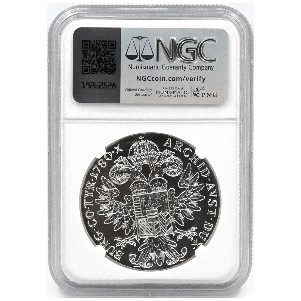 1780-DATED オーストリア マリア・テレジアRe MS65 銀貨 110
