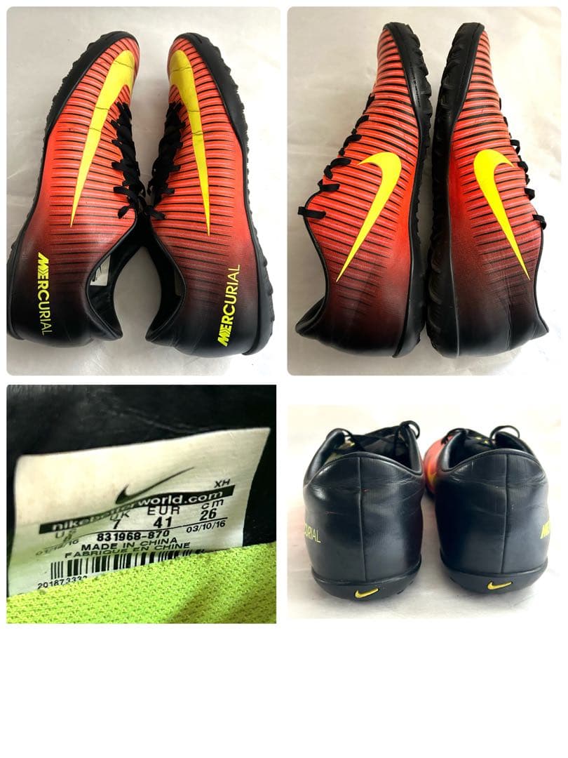 Nike サッカートレーニングシューズ　asicsランニングシューズ