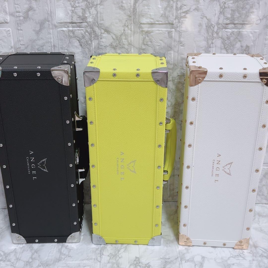 エンジェル　空箱　シャンパン　ケース　ブラック　イエロー　ホワイト　３点