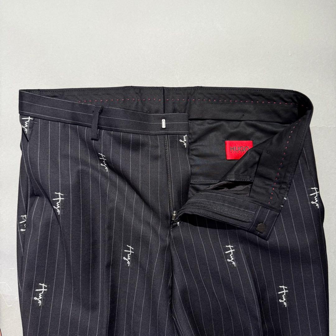 極美品 HUGO BOSS embroidery trousers 48 L相当