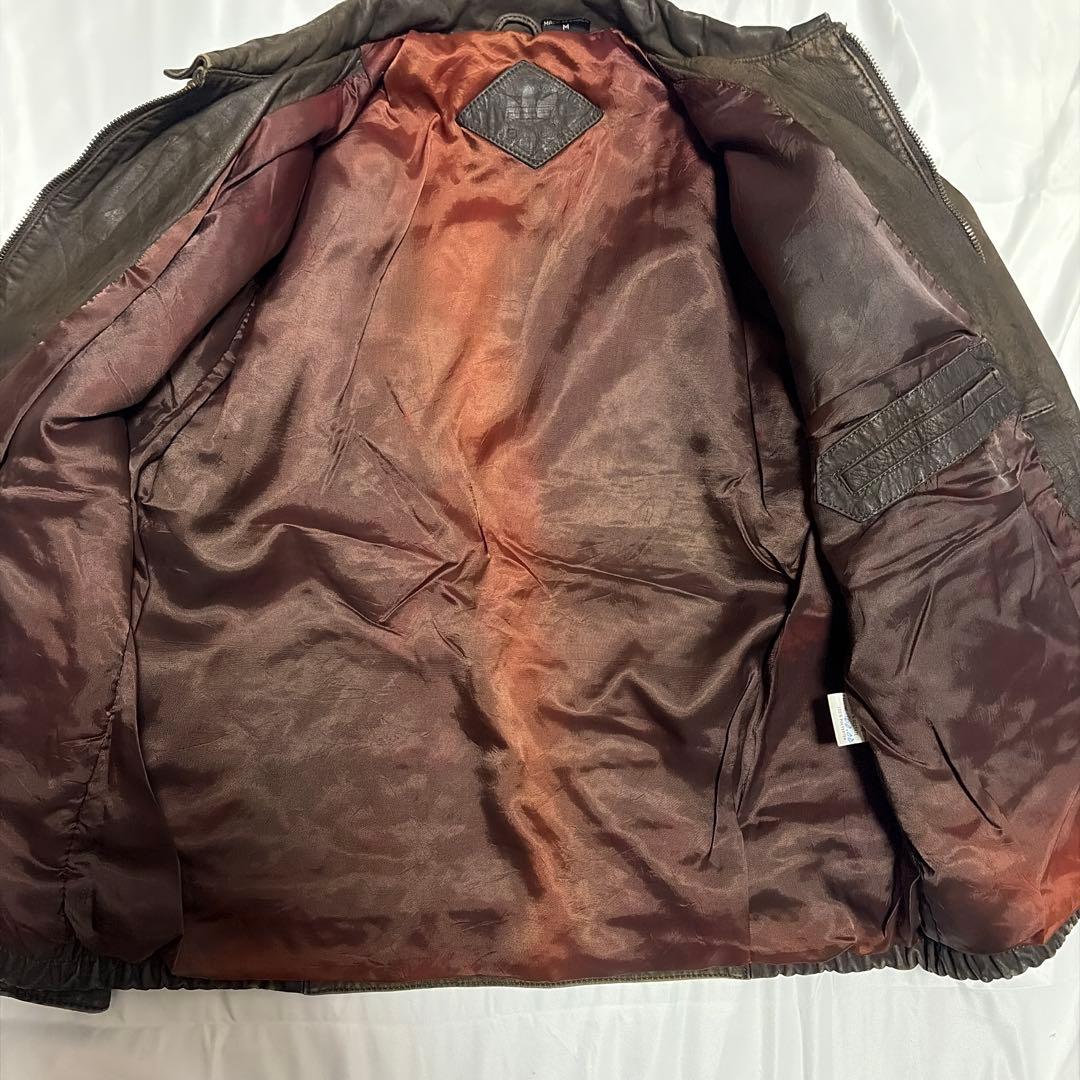 ★*★様 80s Adidas AIRBONE Leather Jacket