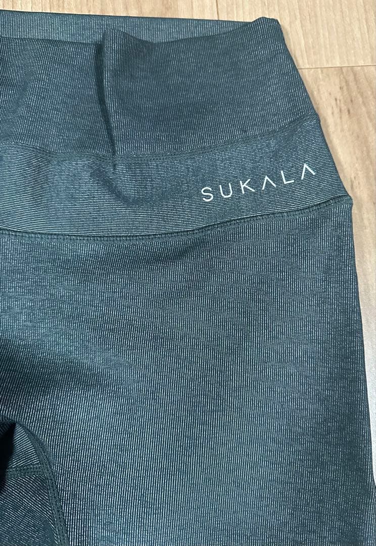 SUKALA ヨガウェア　リブデニム 上下セット S ネイビー