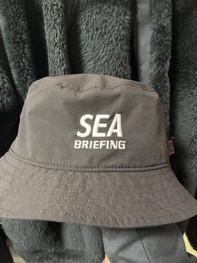 BRIEFING GOLF×WIND AND SEA バケットハット BLACK