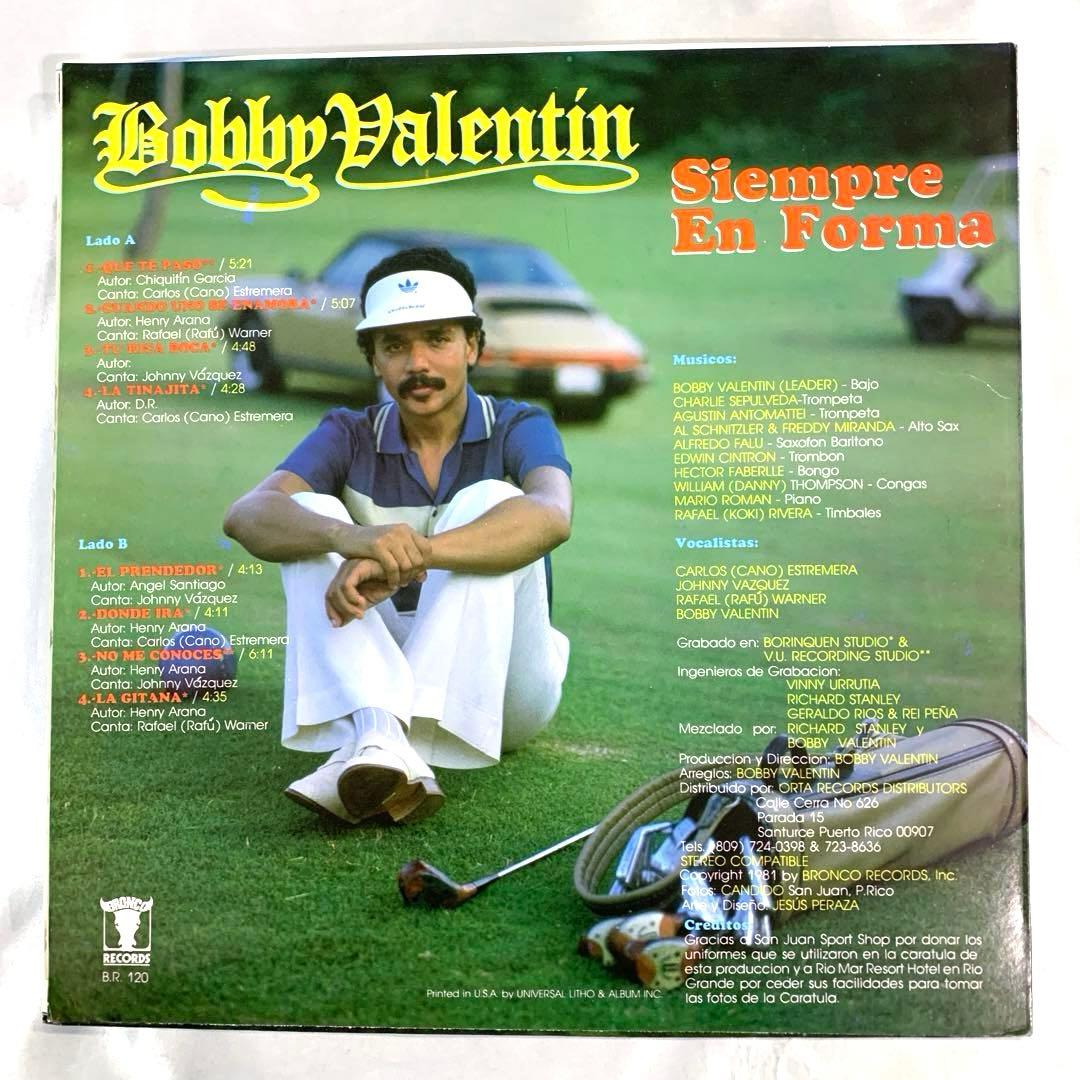 米盤LP Bobby Valentin Siempre En Forma ボビー