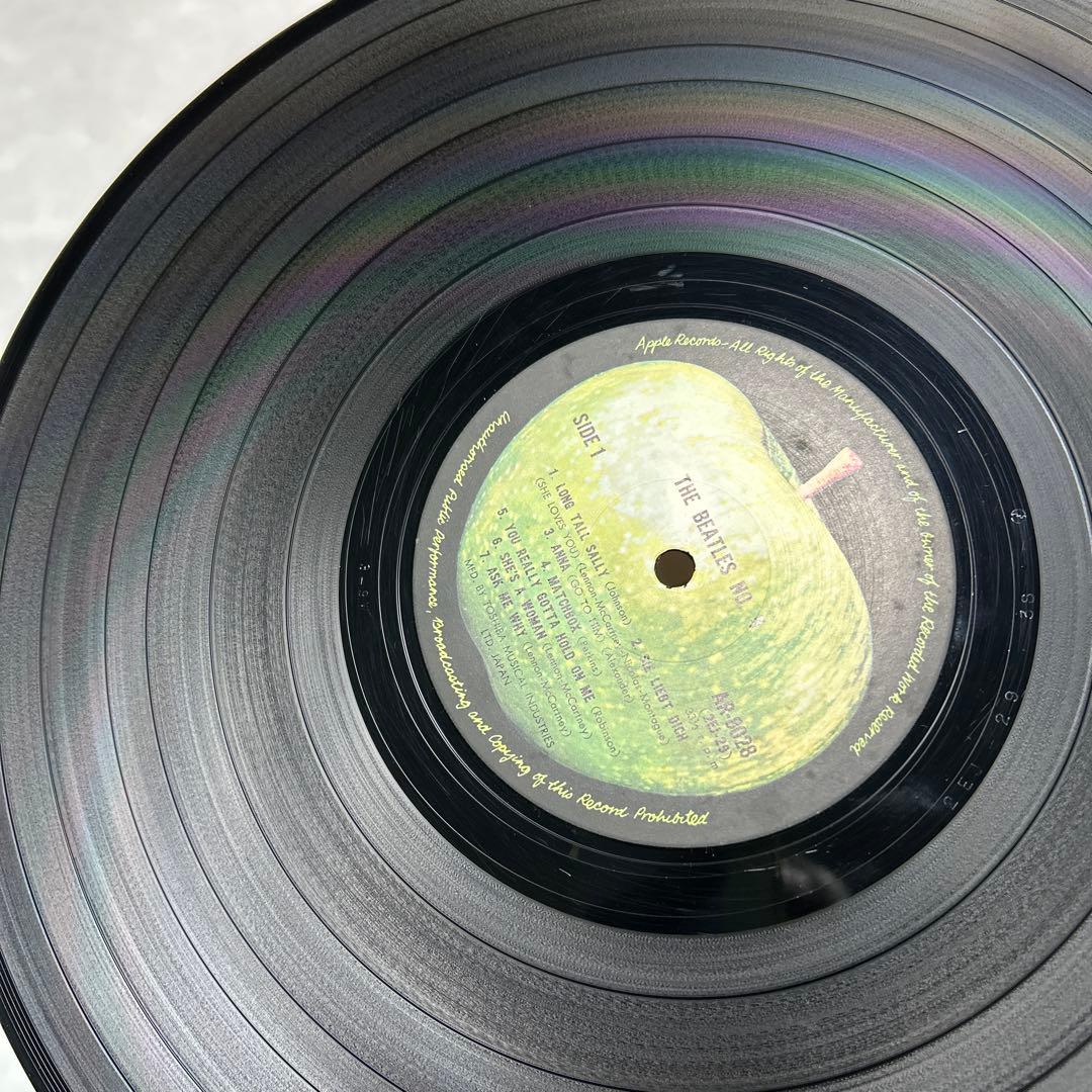 ビートルズ ／AR-8028 Apple レコード／国内帯付・補充票／美音・美盤