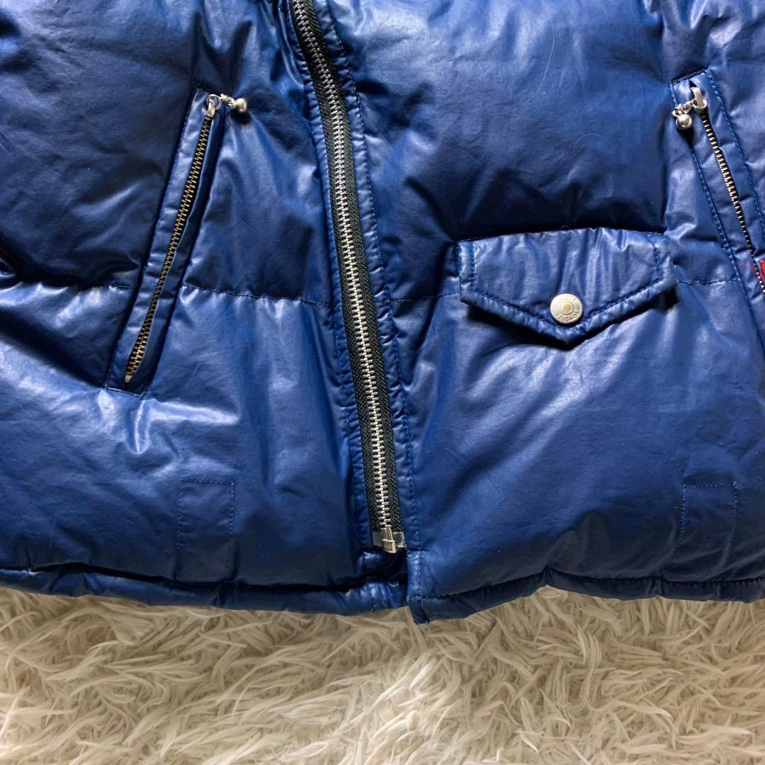 美品/希少モデル■schott ダウンジャケット ダブルライダース ブルー M