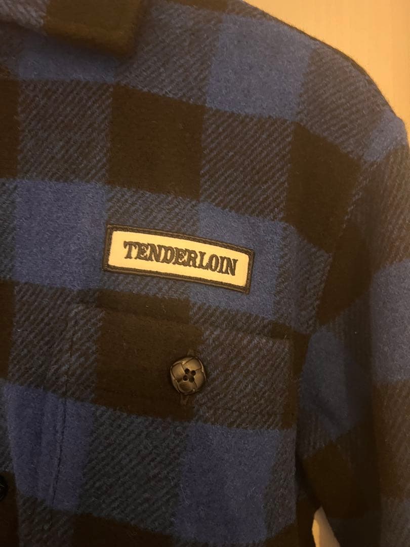 TENDERLOIN バッファロージャケットM 青・黒チェック