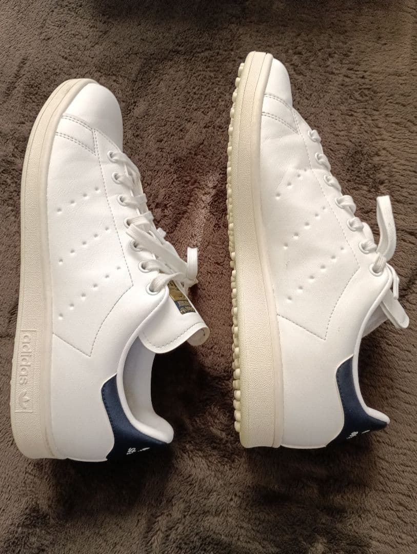 ☆極美品☆adidas Stan Smith ホワイト/ネイビー ゴルフシューズ