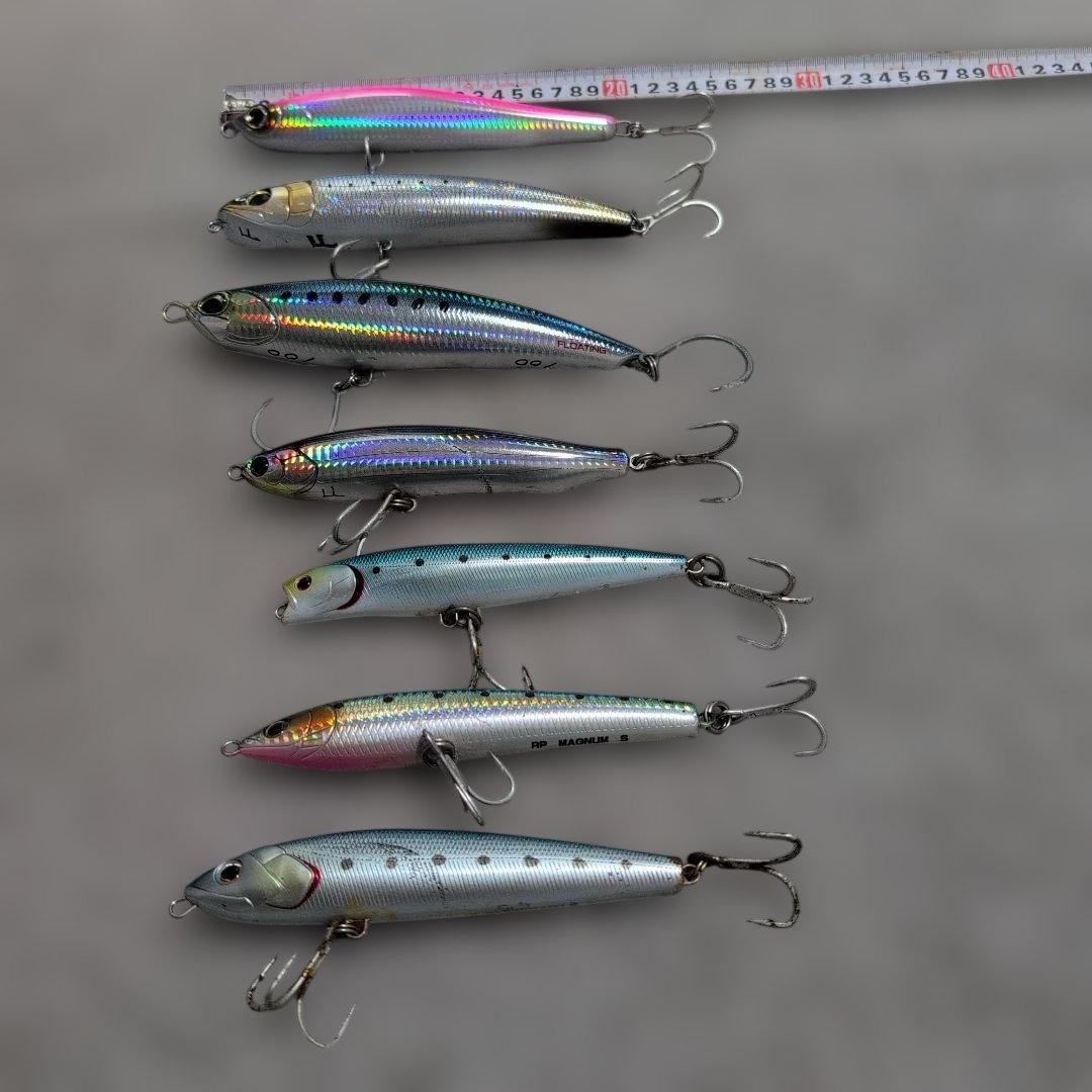 中大型青物、マグロ用 ルアー 7個セット ケース付き
