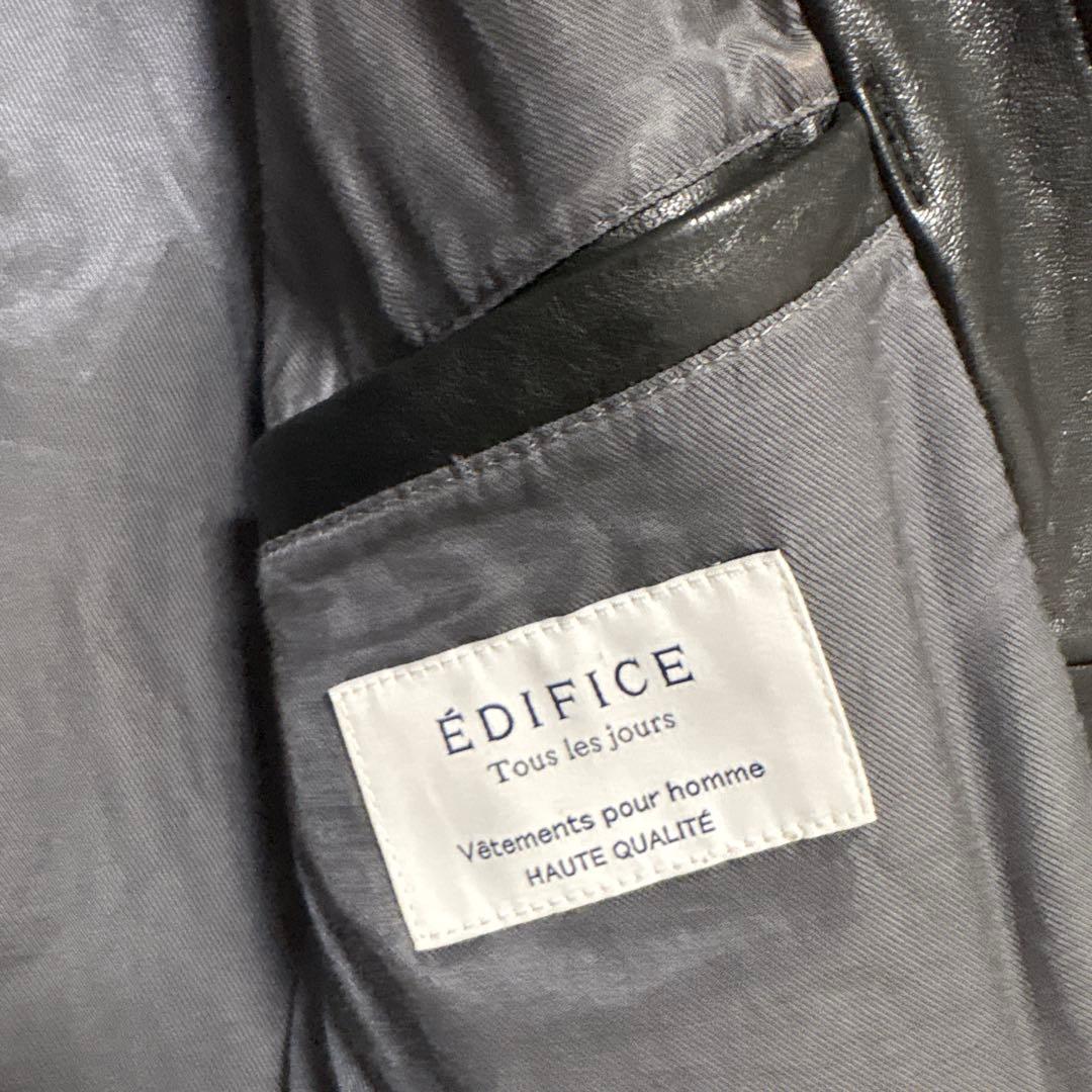 Schott × EDIFICE シングルライダースジャケット