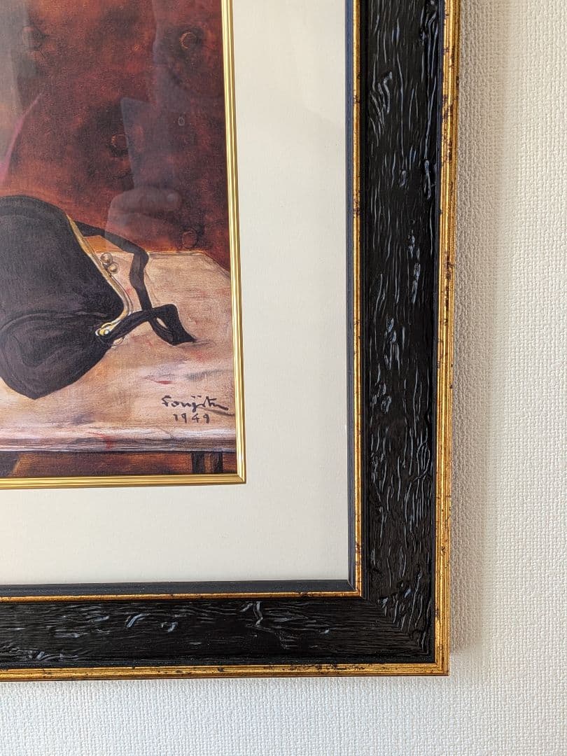 絵画高精密複製　藤田嗣治　カフェ