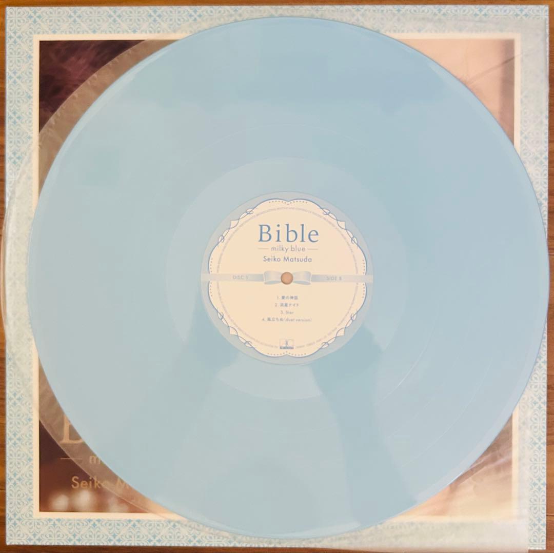 松田聖子「Bible ~milky blue~」LP ベスト 完全生産限定盤