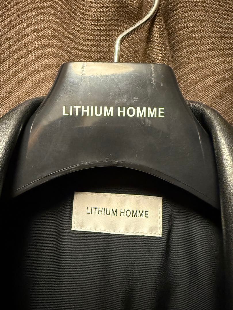 LITHIUM HOMME ラムレザーダブルライダースジャケット XL 50