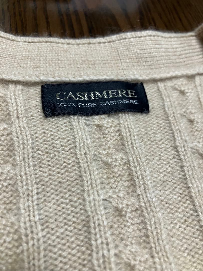 カシミヤ100% ロングニットベスト