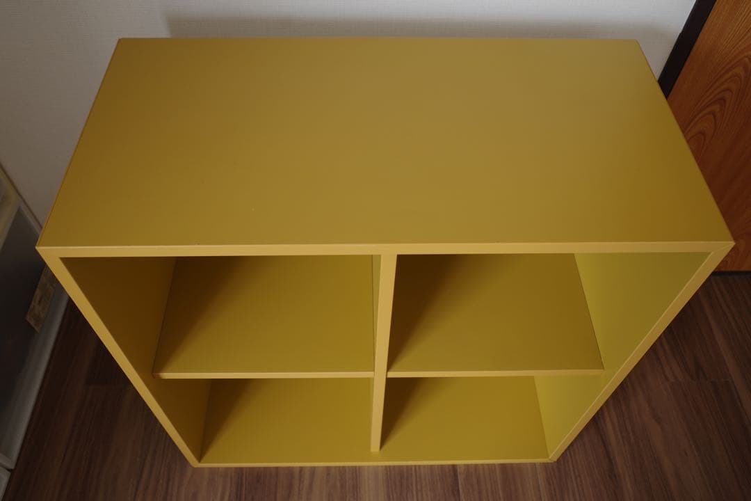 【美品 直接引渡可】IKEA 本棚エーケト イエロー