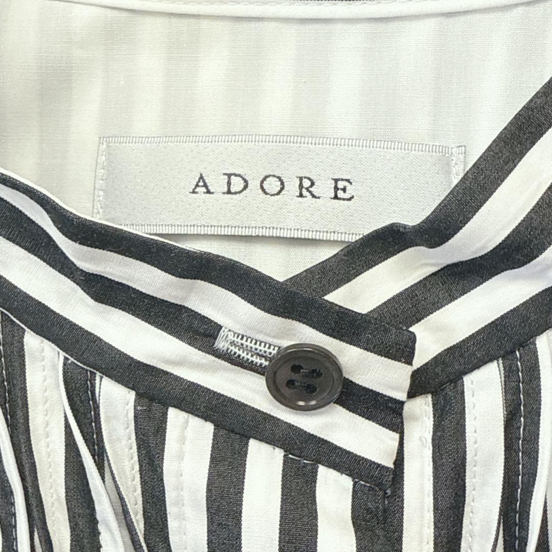 美品✨ADORE アドーア クリアコットンワンピース シャツワンピース